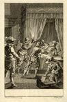 32329 Afbeelding van de raadpensionaris Paulus Buys die door soldaten van zijn bed wordt gelicht terwijl anderen ...